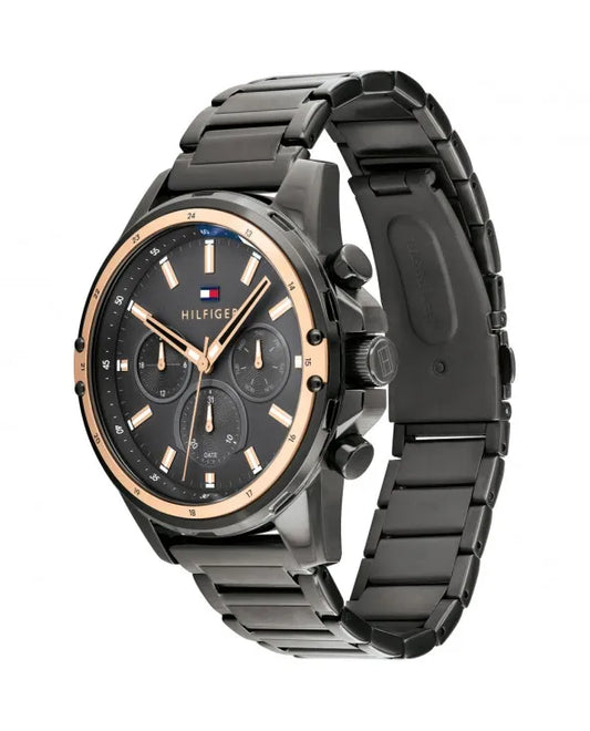 Orologio Uomo Tommy Hilfiger Mason - Multifunzione in Acciaio Nero