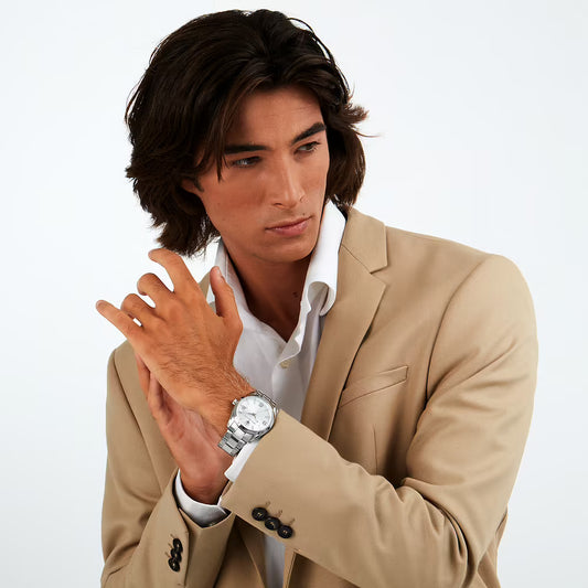 Orologio Uomo MASERATI Solo Tempo in Acciaio con Quadrante Bianco