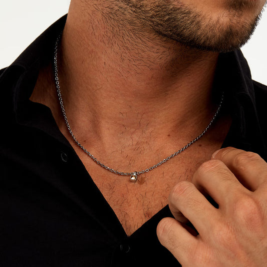 Collana Uomo MORELLATO Gold in Acciaio con Pendente Geometrico