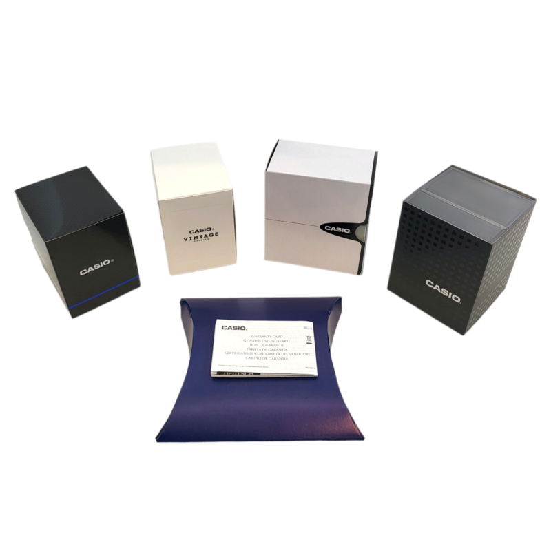 Orologio Uomo CASIO Solo Tempo in Acciaio Dorato con Quadrante Nero