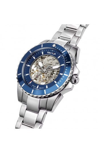 Orologio Uomo SECTOR 450 Automatico Blu in Acciaio
