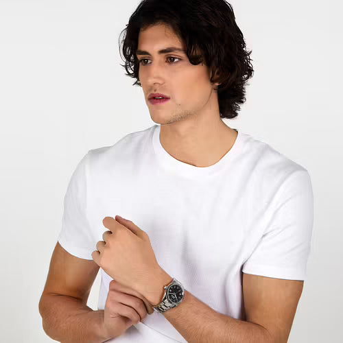 Orologio Uomo SECTOR Solo Tempo in Acciaio con Quadrante Nero