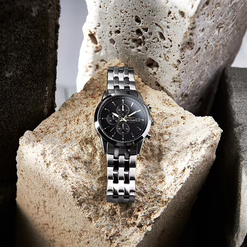 Orologio Uomo SECTOR 660 Cronografo Nero e Oro in Acciaio