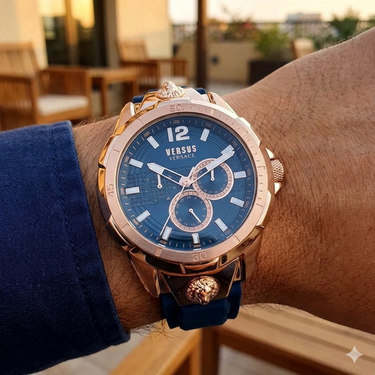 Orologio Uomo VERSUS Solo Tempo in Silicone Blu Scuro