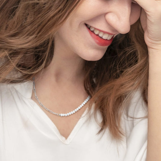 Collana Donna Catena Figaro MARLU' in Acciaio