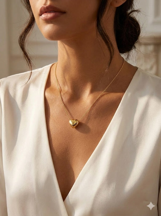 Collana Cuore in Argento 925 Dorato