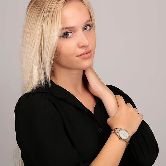 Orologio Donna TRUSSARDI Solo Tempo in Acciaio Dorato con Quadrante Bianco