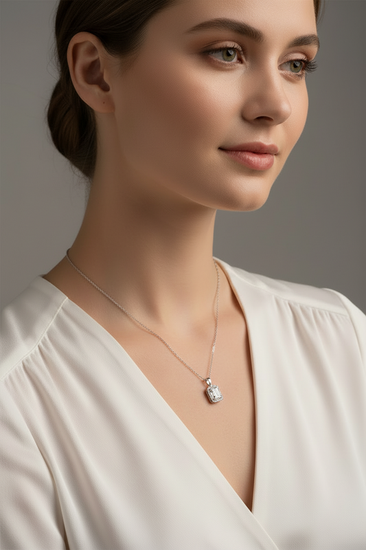 Collana in Argento con Zirconi - AMEN