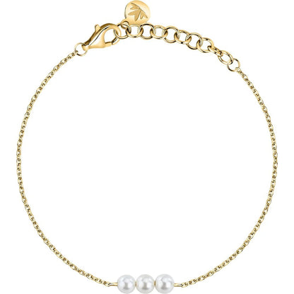 Bracciale Donna MORELLATO in Argento 925 Dorato con 3 Perle Bianche