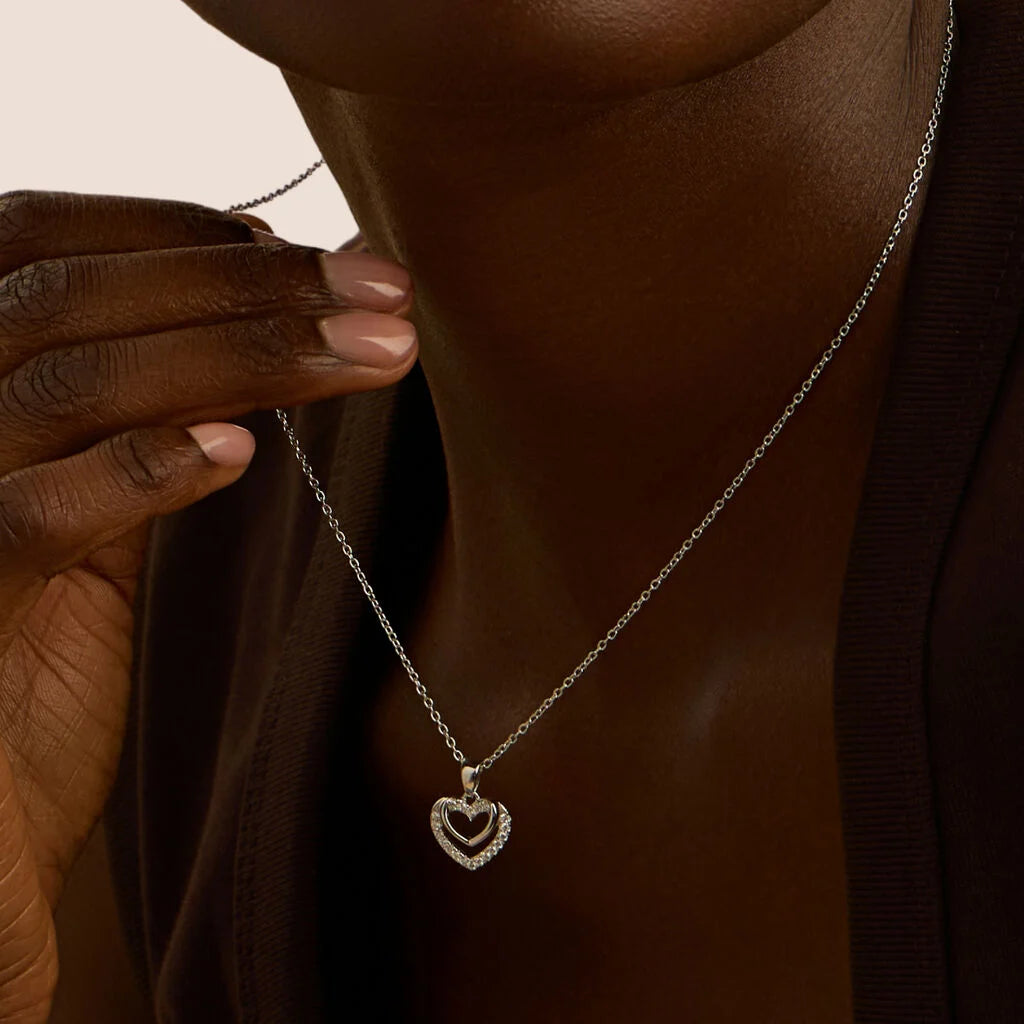Collana Donna in Argento Rodiato Cubic Zirconia - STROILI
