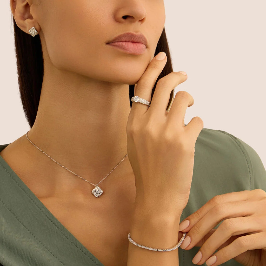 Collana Donna Quadrato Silver Elegance in Argento 925 - STROILI