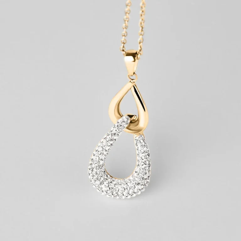 Collana Donna in Acciaio Oro Rosa con Zirconi - STROILI