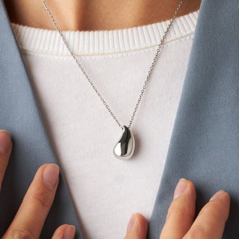 Collana Donna con Pendente a Goccia in Acciaio - STROILI
