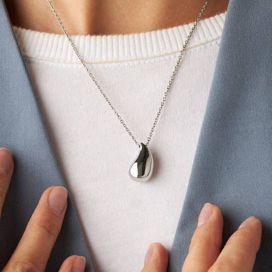 Collana Donna con Pendente a Goccia in Acciaio - STROILI
