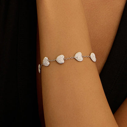 Bracciale Donna in Acciaio Cristallo con Cuori - STROILI