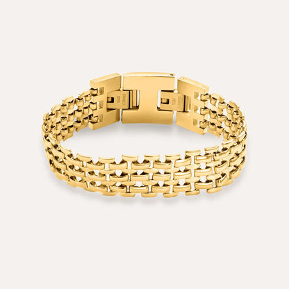 Bracciale Donna a Fascia in Acciaio Dorato - STROILI