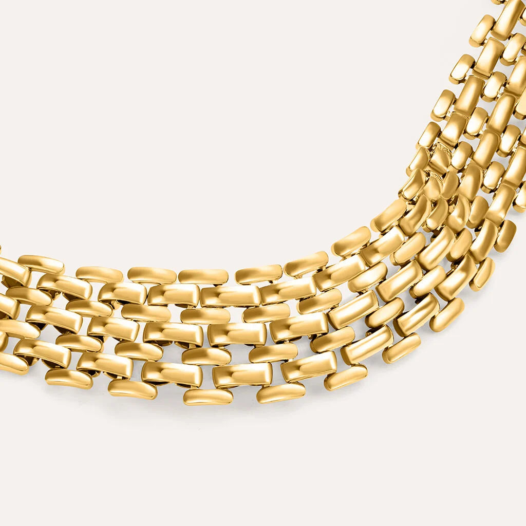 Bracciale Donna a Fascia in Acciaio Dorato - STROILI