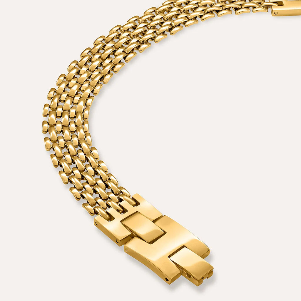 Bracciale Donna a Fascia in Acciaio Dorato - STROILI
