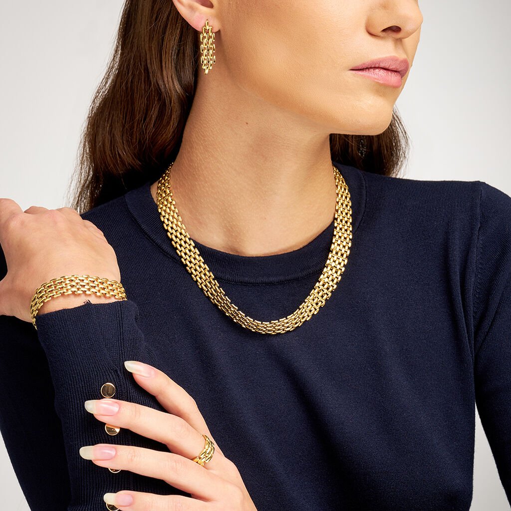 Bracciale Donna a Fascia in Acciaio Dorato - STROILI