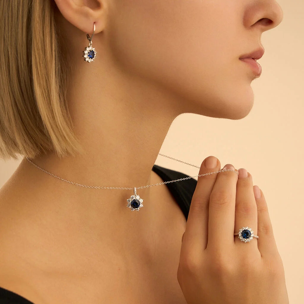 Collana Donna Maglia Forzatina Blu in Argento 925 - STROILI