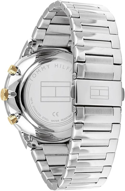 Orologio Uomo Tommy Hilfiger Hunter – Eleganza Bicolore con Quadrante Blu Navy