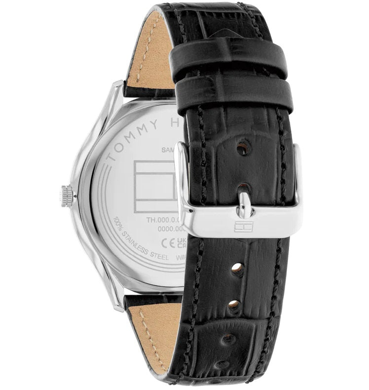 Orologio Uomo Tommy Hilfiger Becker - Solo Tempo in Pelle Nera