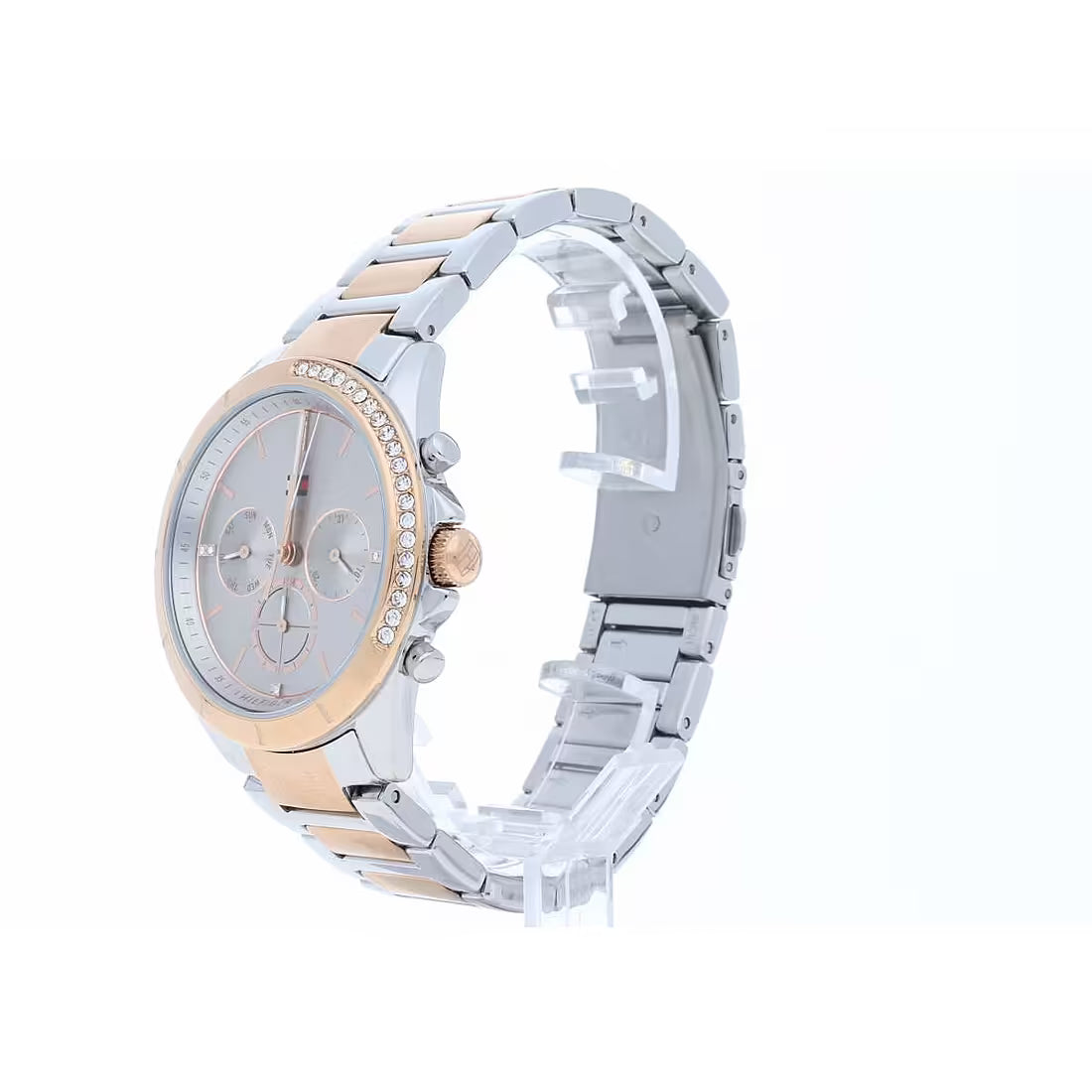 Orologio Uomo Tommy Hilfiger Kennedy - Multifunzione in Acciaio Silver/Rose Gold e Cristalli
