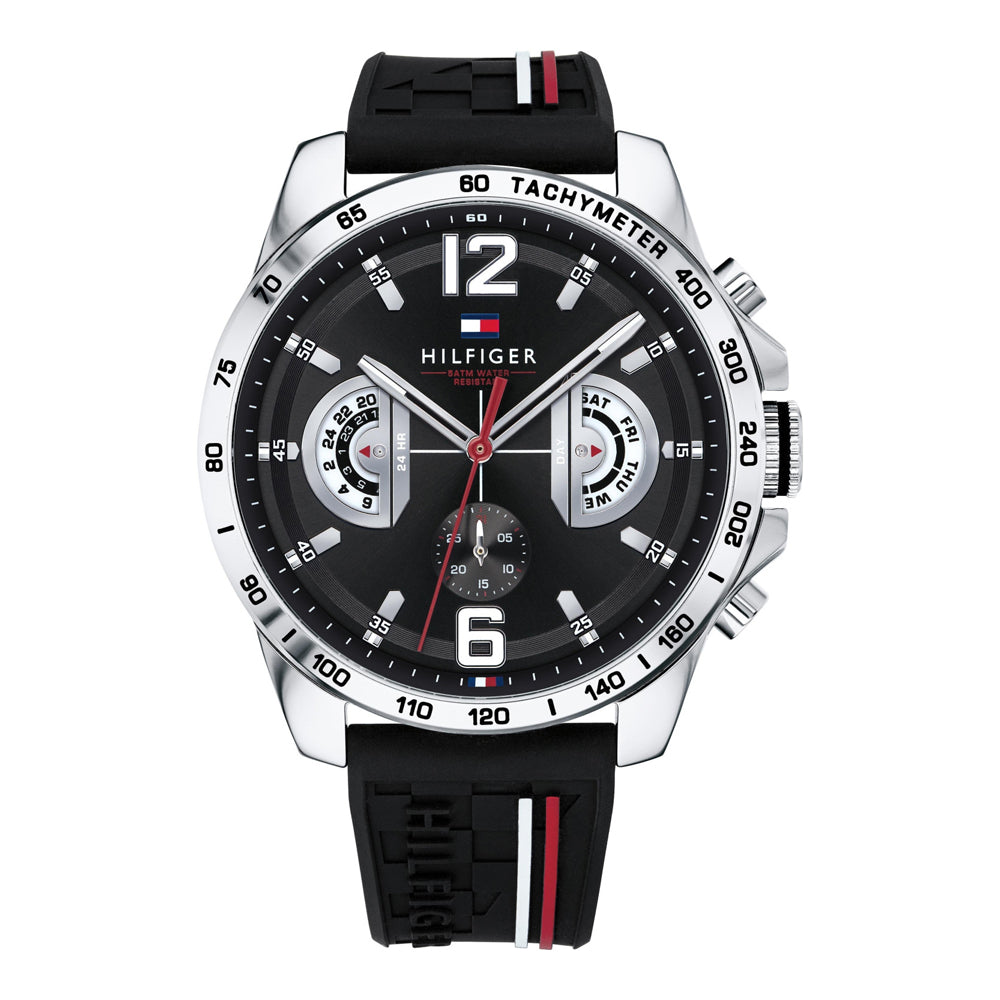 Orologio Uomo Tommy Hilfiger Decker - Multifunzione in Silicone Nero