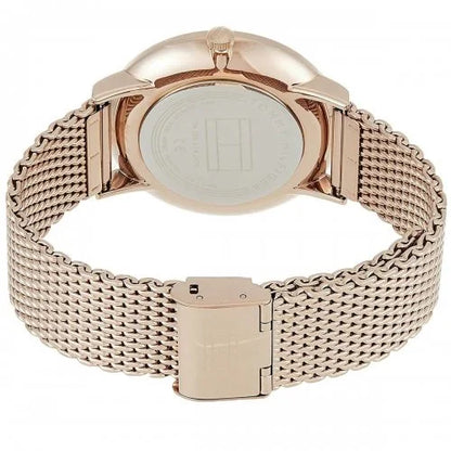 Orologio Uomo Tommy Hilfiger Brooklyn - Multifunzione in Acciaio Maglia Milanese Gold Rose