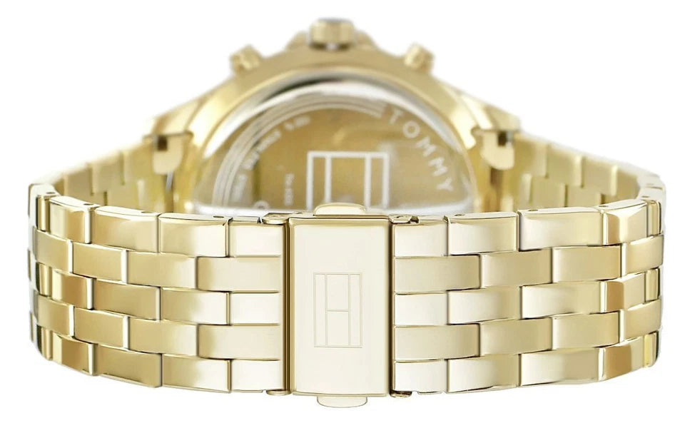 Orologio Uomo Tommy Hilfiger West  – Eleganza Dual-Timer in Acciaio Oro e Nero