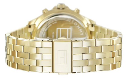 Orologio Uomo Tommy Hilfiger West  – Eleganza Dual-Timer in Acciaio Oro e Nero
