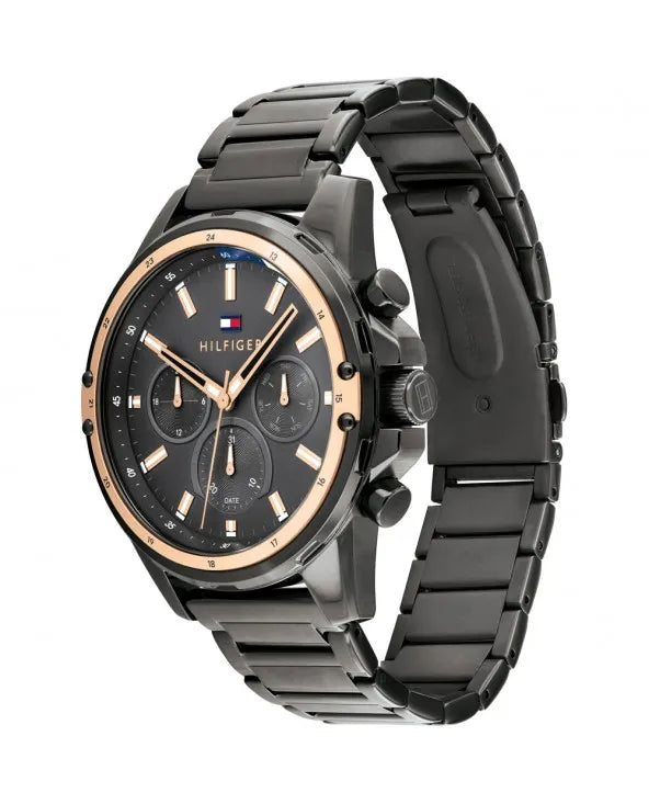 Orologio Uomo Tommy Hilfiger Mason - Multifunzione in Acciaio Nero