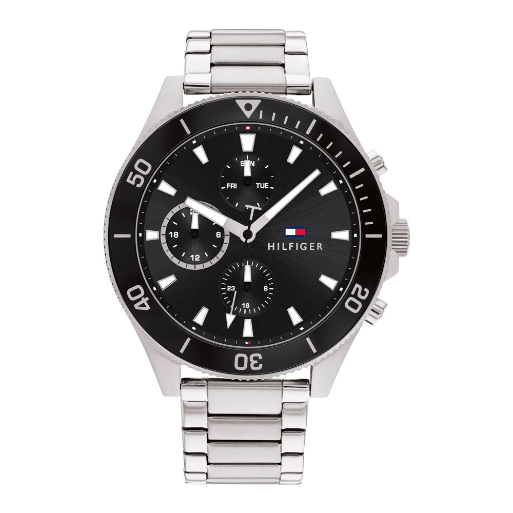 Orologio Uomo Tommy Hilfiger Larson - Solo Tempo in Acciaio Quadrante Nero