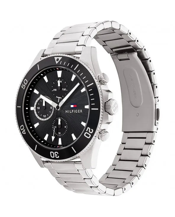 Orologio Uomo Tommy Hilfiger Larson - Solo Tempo in Acciaio Quadrante Nero