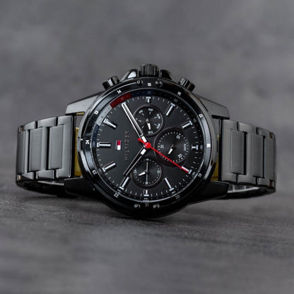 Orologio Uomo Tommy Hilfiger Mason - Multifunzione in Acciaio Nero