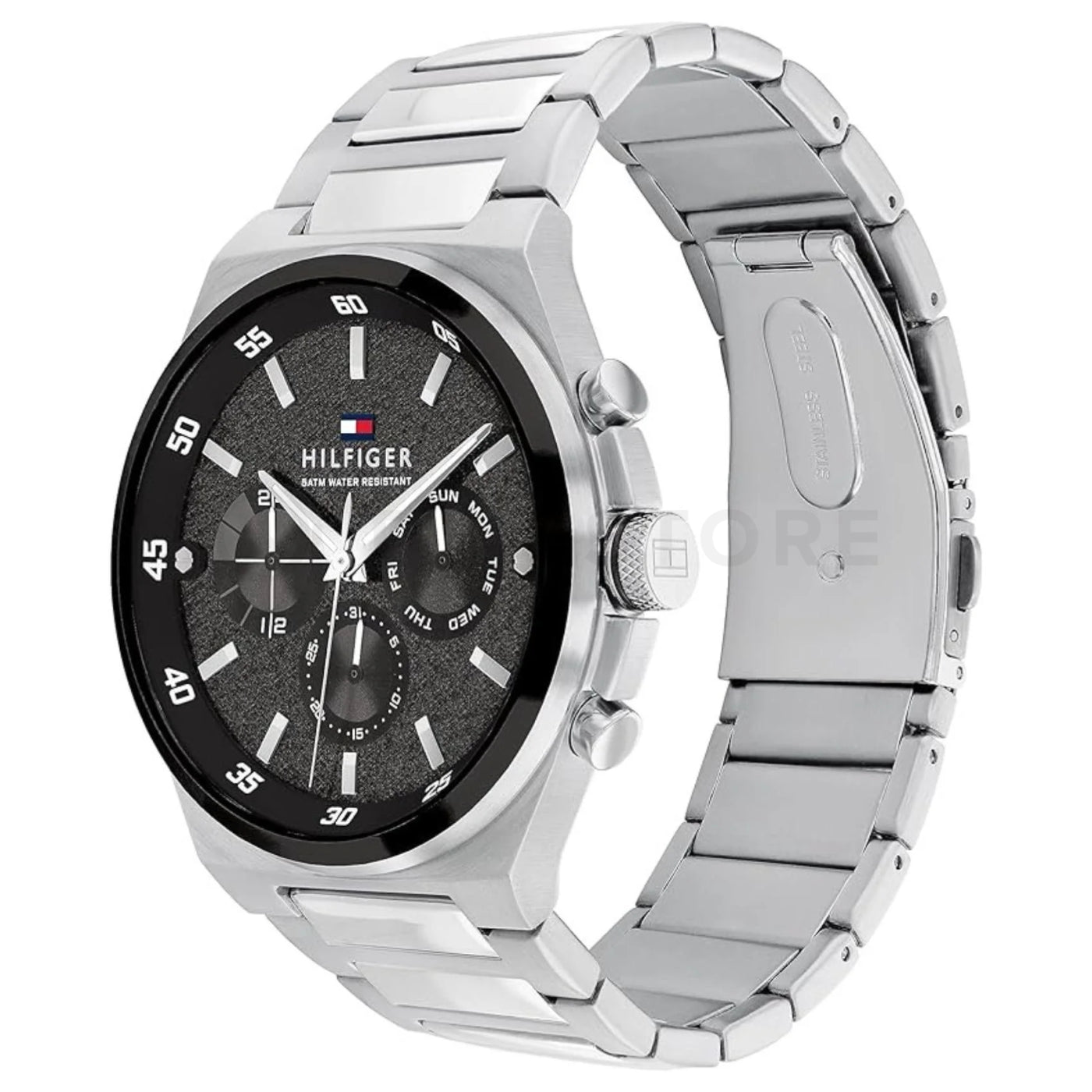 Orologio Uomo Tommy Hilfiger Dexter - Multifunzione in Acciaio Quadrante Nero