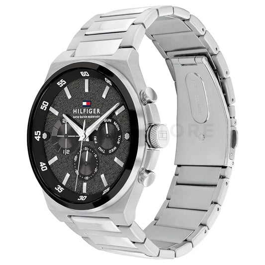 Orologio Uomo Tommy Hilfiger Dexter - Multifunzione in Acciaio Quadrante Nero