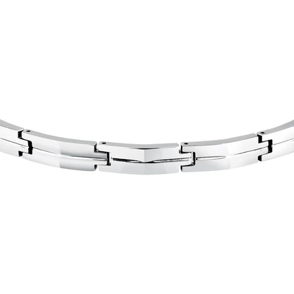Bracciale Uomo MORELLATO Motown in Acciaio con Placca a Rilievo