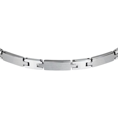 Bracciale Uomo MORELLATO Motown in Acciaio con Placca Lavorata