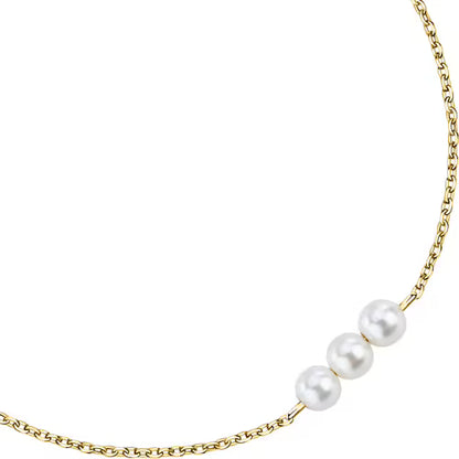 Bracciale Donna MORELLATO in Argento 925 Dorato con 3 Perle Bianche