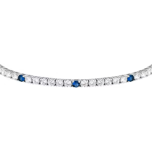 Bracciale Donna MORELLATO Tennis con Zirconi Bianchi e Blu