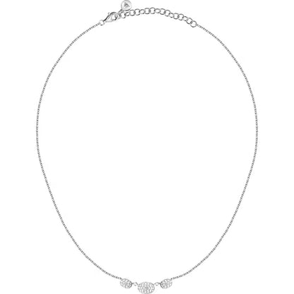 Collana Donna MORELLATO in Argento 925 con 3 Pendenti Bianchi Pavè