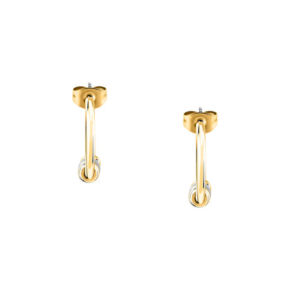 Orecchini Donna MORELLATO in Acciaio a Cerchio Bicolore (Gold & Silver)