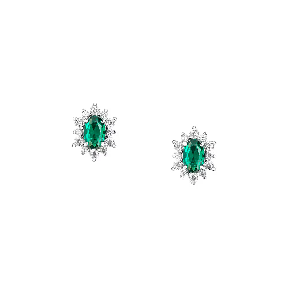 Orecchini Donna MORELLATO in Argento 925 Verde con Zirconi