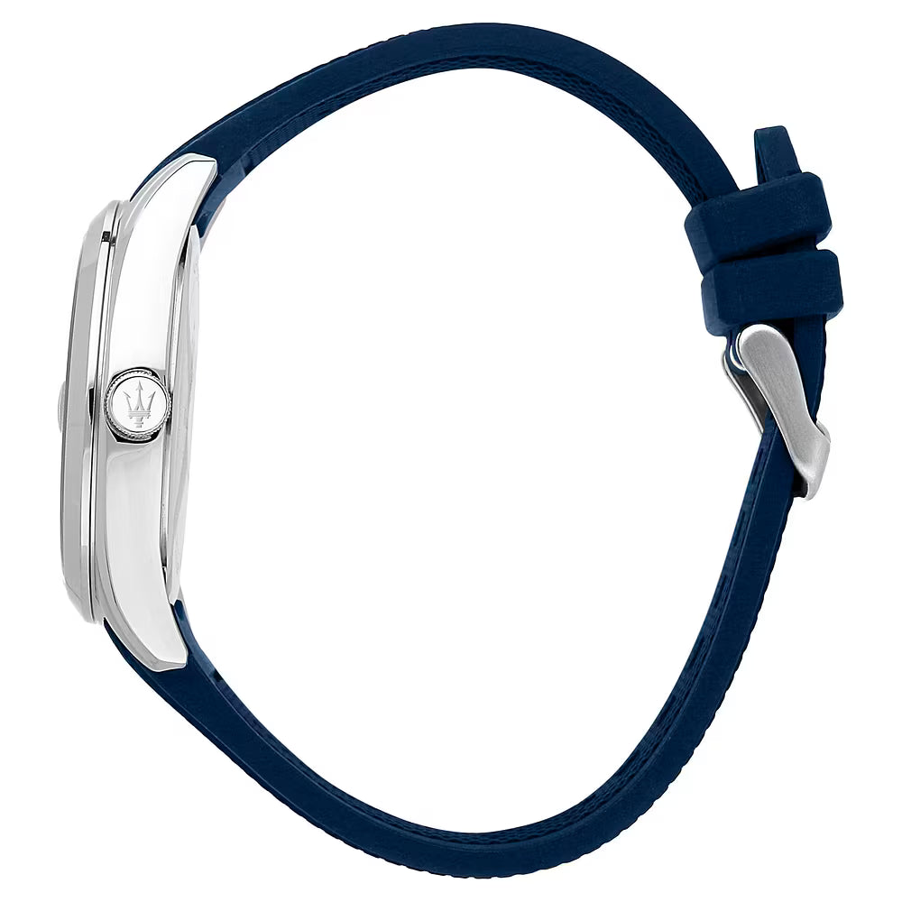 Orologio Uomo MASERATI Solo Tempo in Silicone Blu con Quadrante Blu