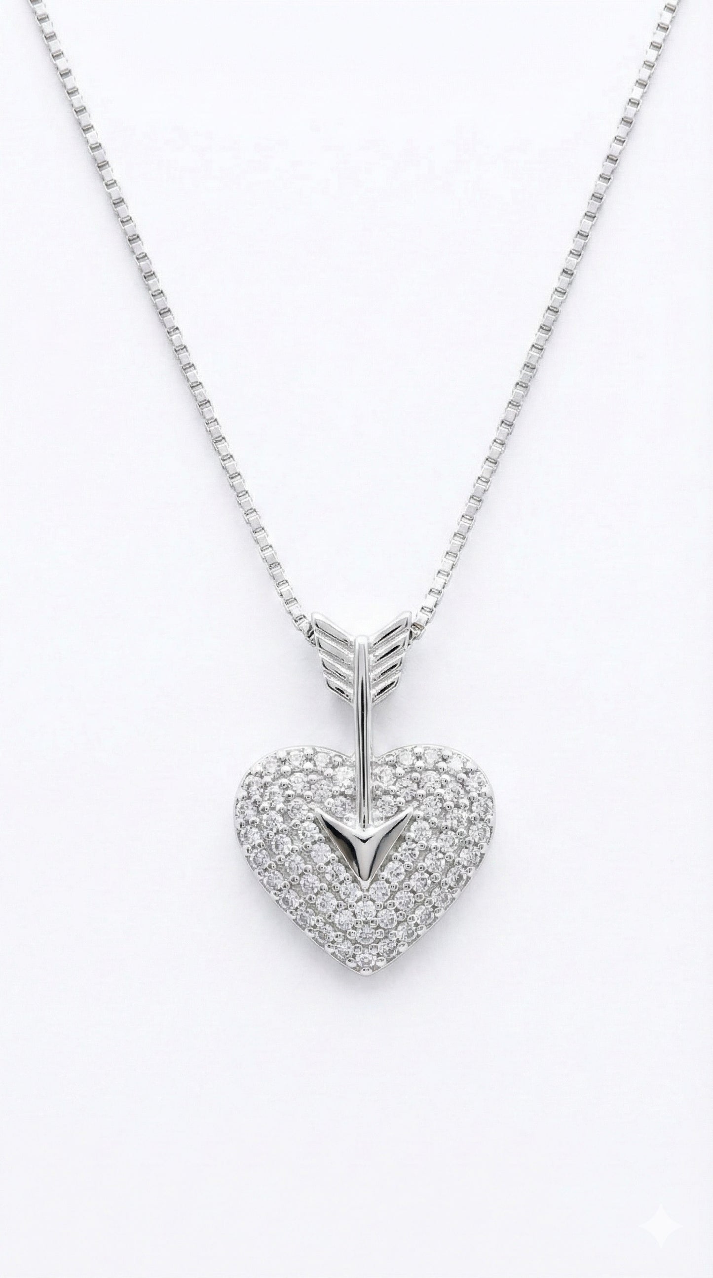 Collana Donna in Argento 925 con Cuore e Freccia - GIOJA