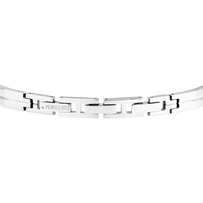 Bracciale Uomo MORELLATO Motown in Acciaio con Placca a Rilievo