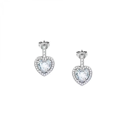 Orecchini Donna MORELLATO in Argento 925 Cuore con Zirconi