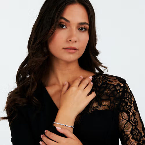 Bracciale Donna MORELLATO Tennis con Zirconi Bianchi e Blu