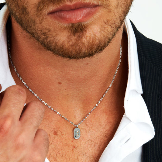 Collana Uomo MORELLATO in Acciaio con dettagli Gold